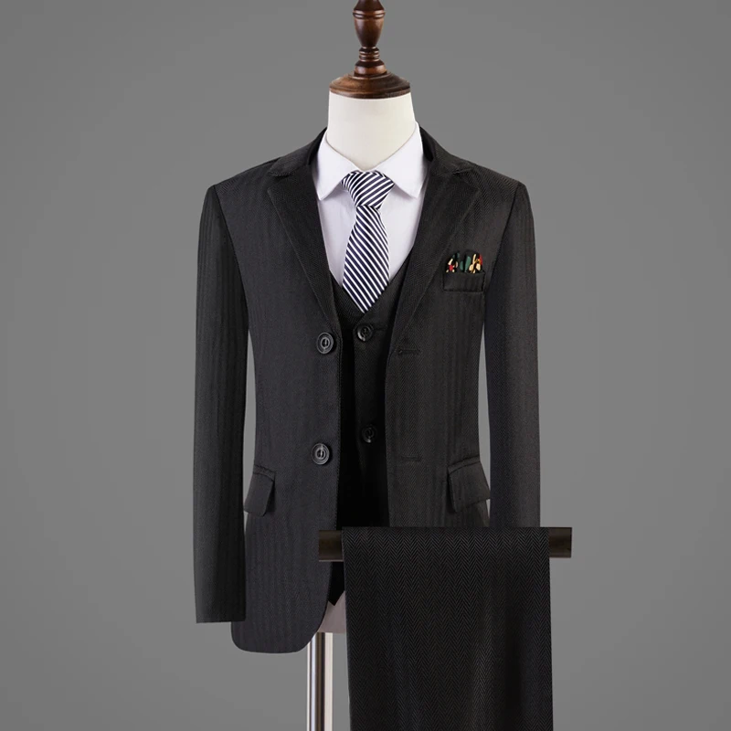 Wedding Suit For Boy Kids Stripe Blazer Jacket Vest Pants Tie 4Pcs Photograph Suit Child Birthday Dress Ceremony Tuxedo Costume
Wedding Suit For Boy Kids Stripe Blazer Jacket Vest Pants Tie 4Pcs Photograph Suit Child Birthday Dress Ceremony Tuxedo Costume