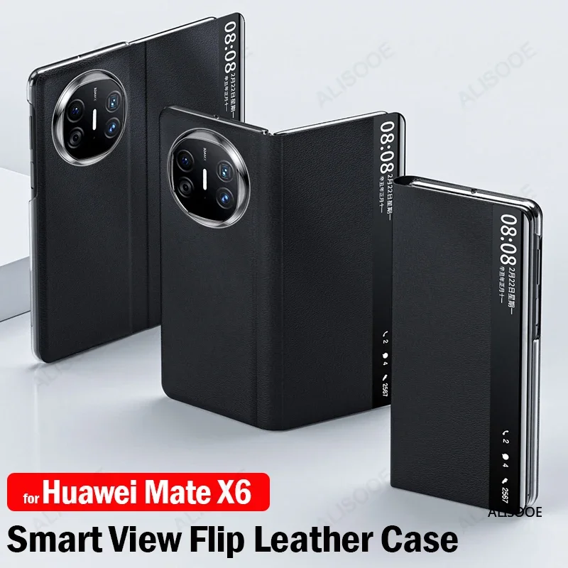 Flip Leather Cover for Huawei Mate X6 Case Luxury Leather Smart View Protection Phone Capa for Huawei Mate X6 5G Funda
Flip Leather Cover for Huawei Mate X6 Case Luxury Leather Smart View Protection Phone Capa for Huawei Mate X6 5G Funda