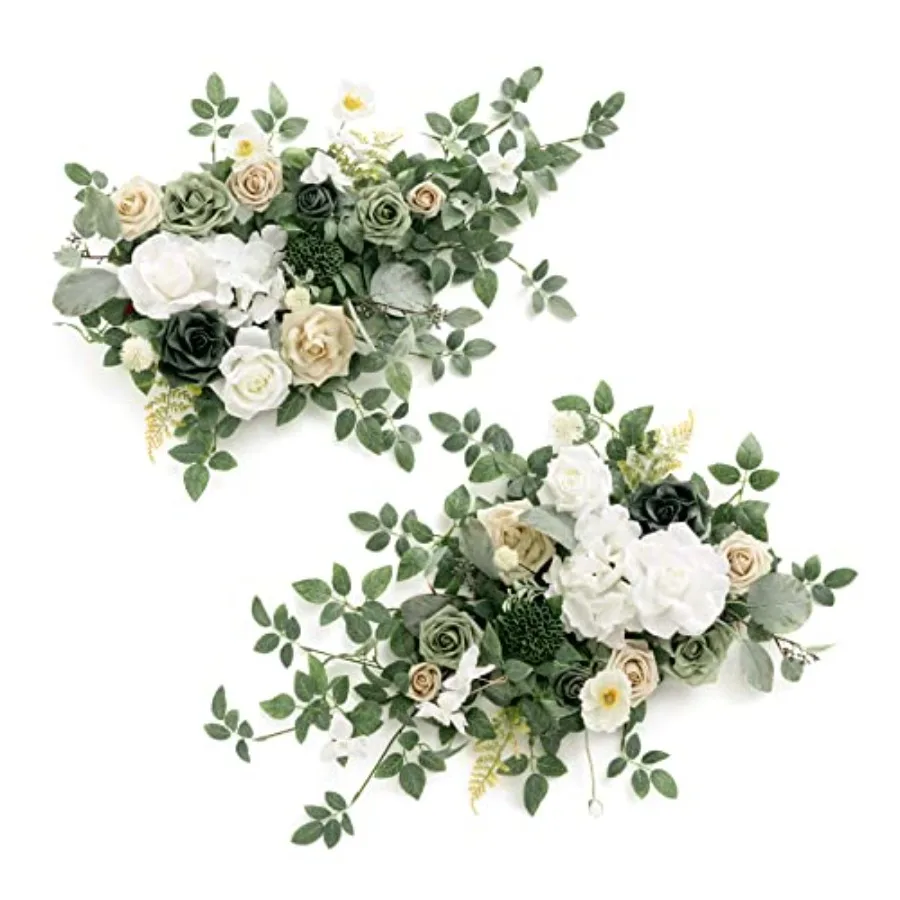 2PCS Green Artificial Flower Garland Floral Swags Centerpieces White Wedding Arch Flower Greenery for Sweetheart Table Wall Win
2PCS Green Artificial Flower Garland Floral Swags Centerpieces White Wedding Arch Flower Greenery for Sweetheart Table Wall Win
