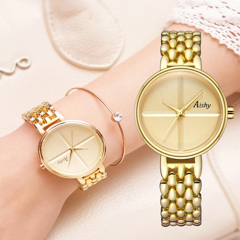 Luxury Women Watches Gold Silver Dial Alloy Band Elegant Ladies Dress Bracelet Waterproof Simple Casual Ladies Clock Reloj Mujer
Luxury Women Watches Gold Silver Dial Alloy Band Elegant Ladies Dress Bracelet Waterproof Simple Casual Ladies Clock Reloj Mujer