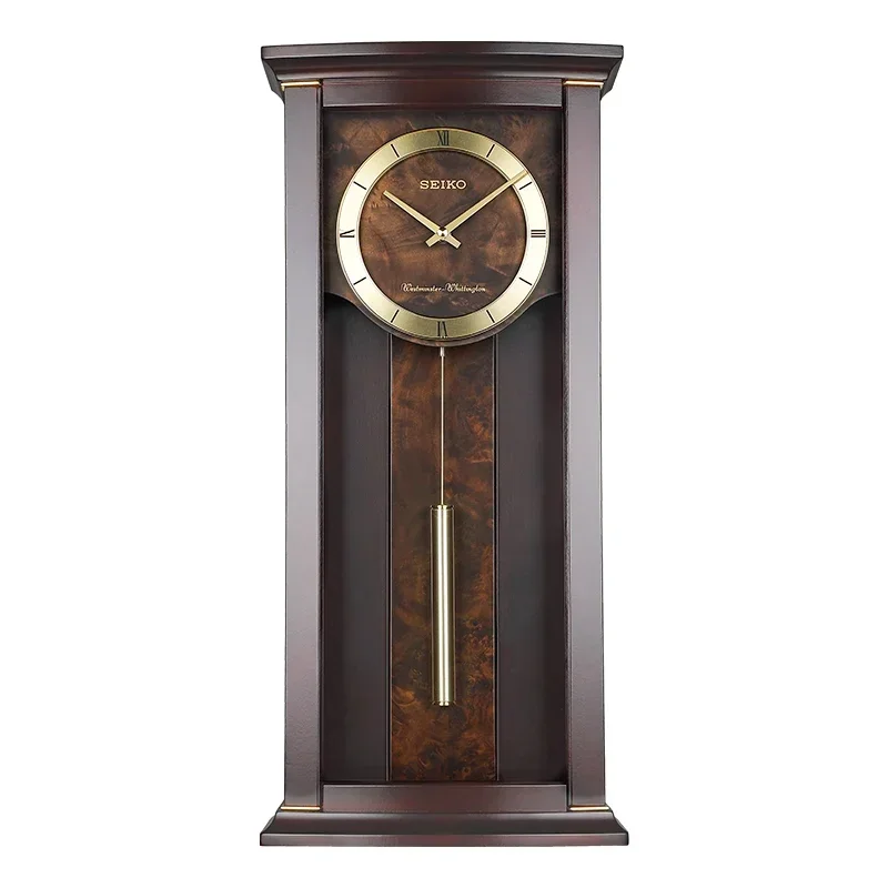 Seiko Clock European-Style Solid Wood Large Wall Clock Living Room Luxury Music Time Reporting Clock
Seiko Clock European-Style Solid Wood Large Wall Clock Living Room Luxury Music Time Reporting Clock