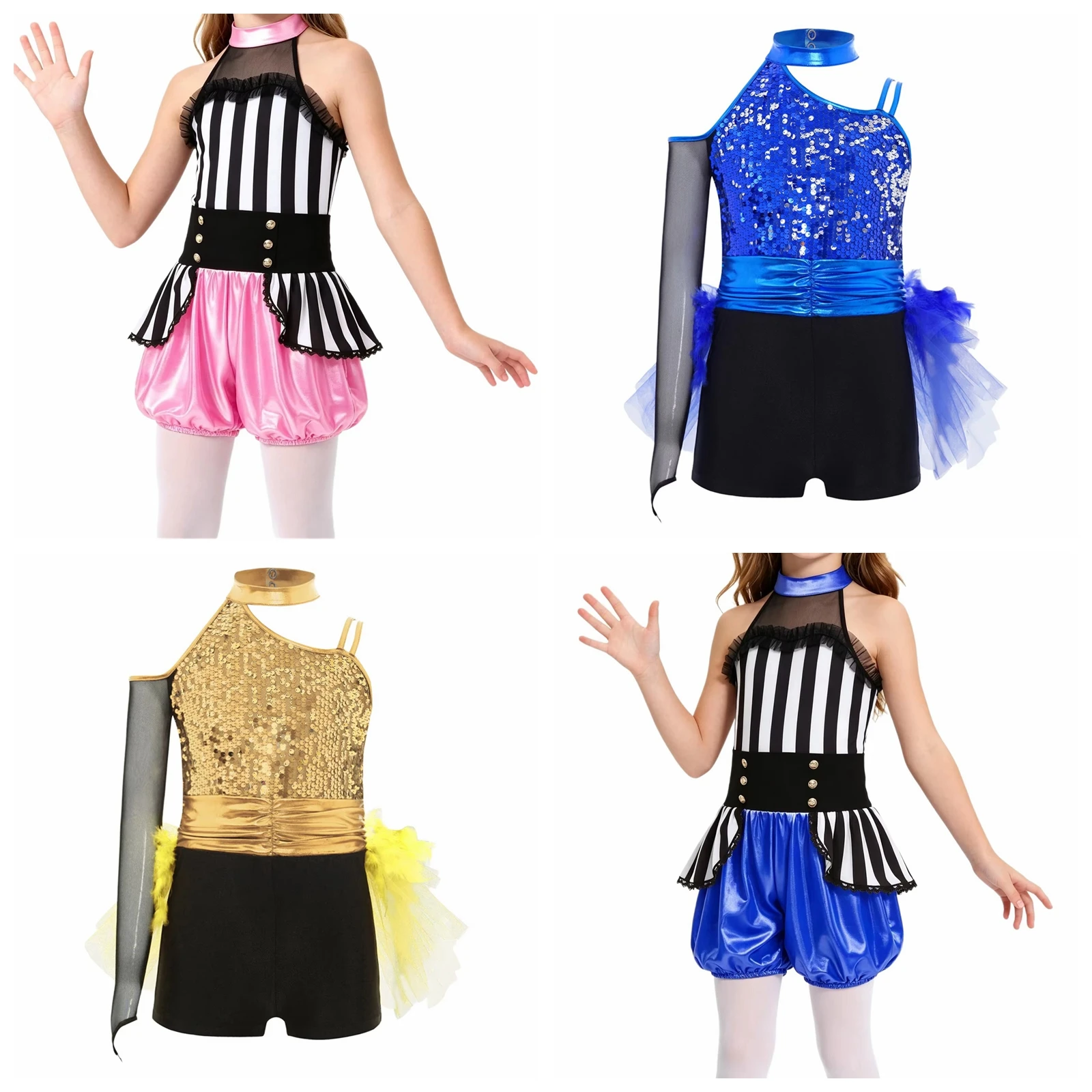 Children Striped Ballet Dance Leotard Showman Performance Costume Girls Circus Outfits Party Unitard Kids Ringmaster Jumpsuit
Children Striped Ballet Dance Leotard Showman Performance Costume Girls Circus Outfits Party Unitard Kids Ringmaster Jumpsuit