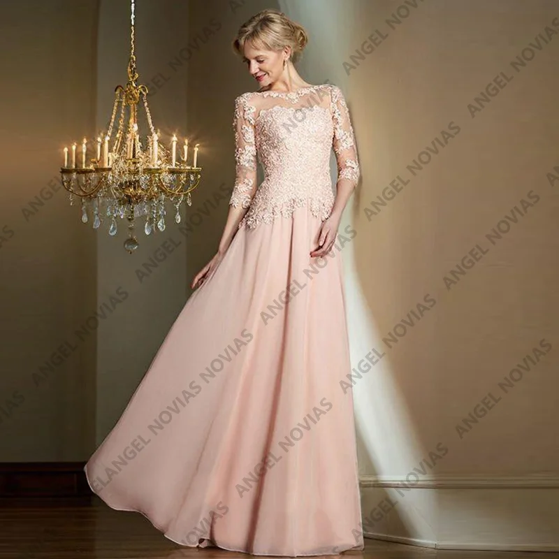 Vintage Pink Customized Mother of the Bride Dresses with Half Sleeves Wedding Party Dress vestido para boda madre de la novia
Vintage Pink Customized Mother of the Bride Dresses with Half Sleeves Wedding Party Dress vestido para boda madre de la novia