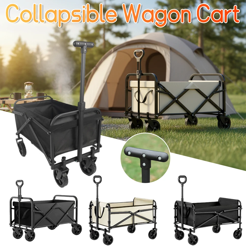 Heavy Duty Folding Wagon Collapsible Portable Utility Cart Rubber Wheels 150kg Load Large Capacity for Camping Beach Shopping
Heavy Duty Folding Wagon Collapsible Portable Utility Cart Rubber Wheels 150kg Load Large Capacity for Camping Beach Shopping 