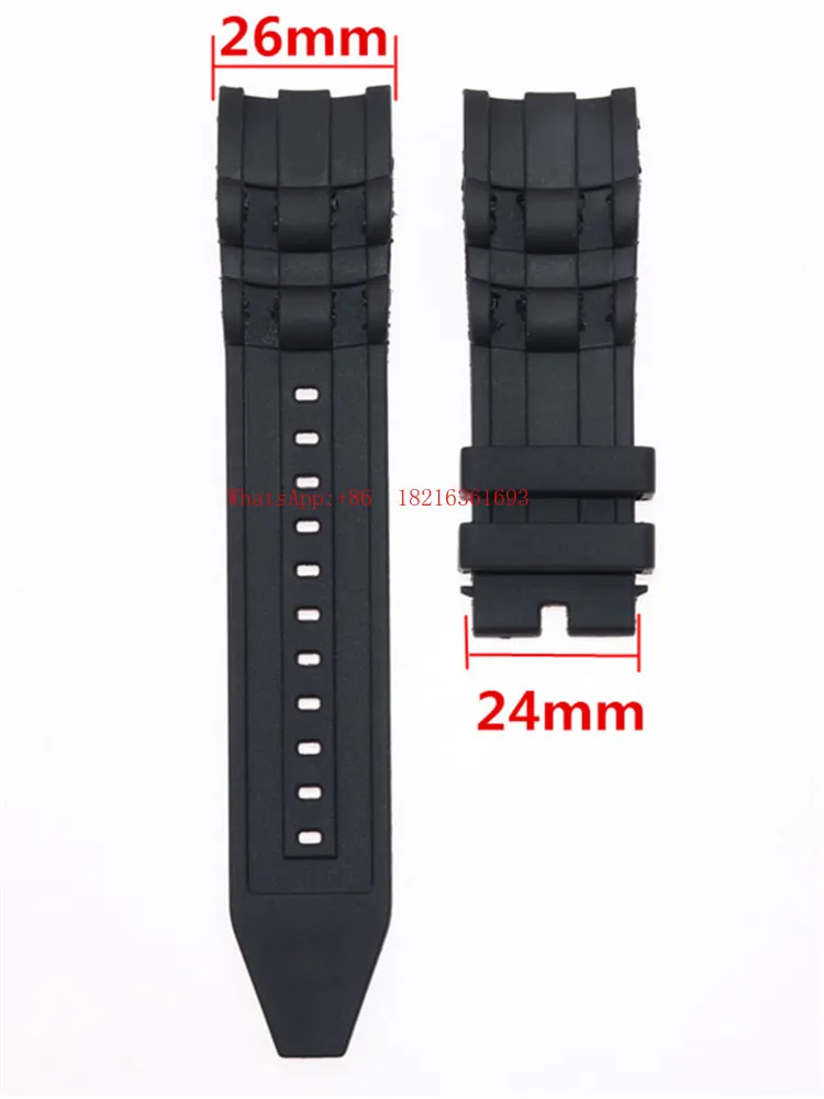 26mm Men's Watch Strap Accessories Large Dial Watch Waterproof Silicone Strap
26mm Men's Watch Strap Accessories Large Dial Watch Waterproof Silicone Strap