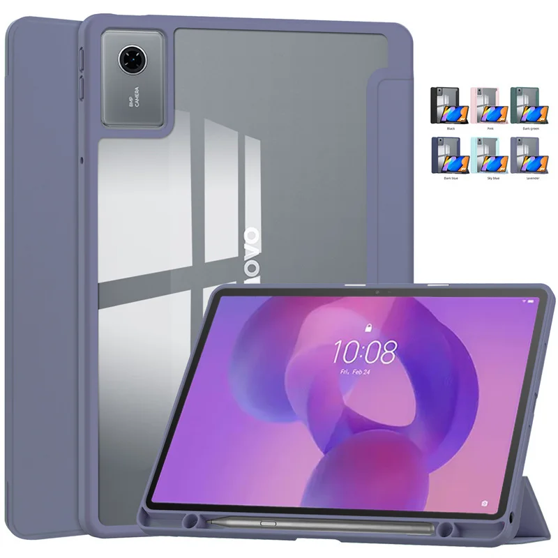 Funda For Lenovo Idea Tab 11 Case with Pen Holder Trifold Acrylic Hard Back Smart Magnetic Cover For Idea Tab 11 tb336fu Case
Funda For Lenovo Idea Tab 11 Case with Pen Holder Trifold Acrylic Hard Back Smart Magnetic Cover For Idea Tab 11 tb336fu Case