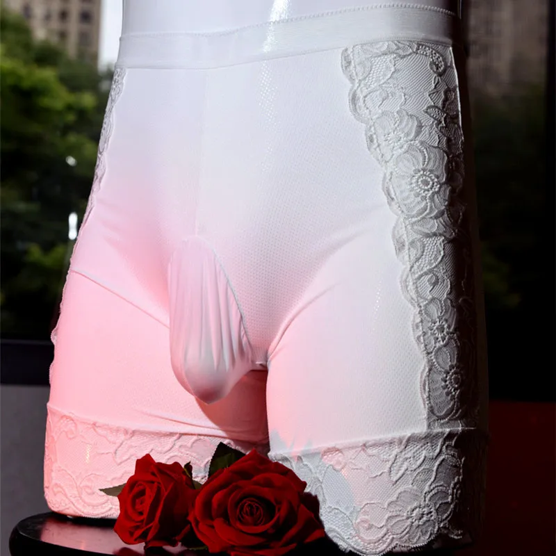 200Men's Ice Silk Underwear Sexy BreathablejjLace Trimmed Cool Anti-Chafing Thigh-High Stockings and Panties
200Men's Ice Silk Underwear Sexy BreathablejjLace Trimmed Cool Anti-Chafing Thigh-High Stockings and Panties
