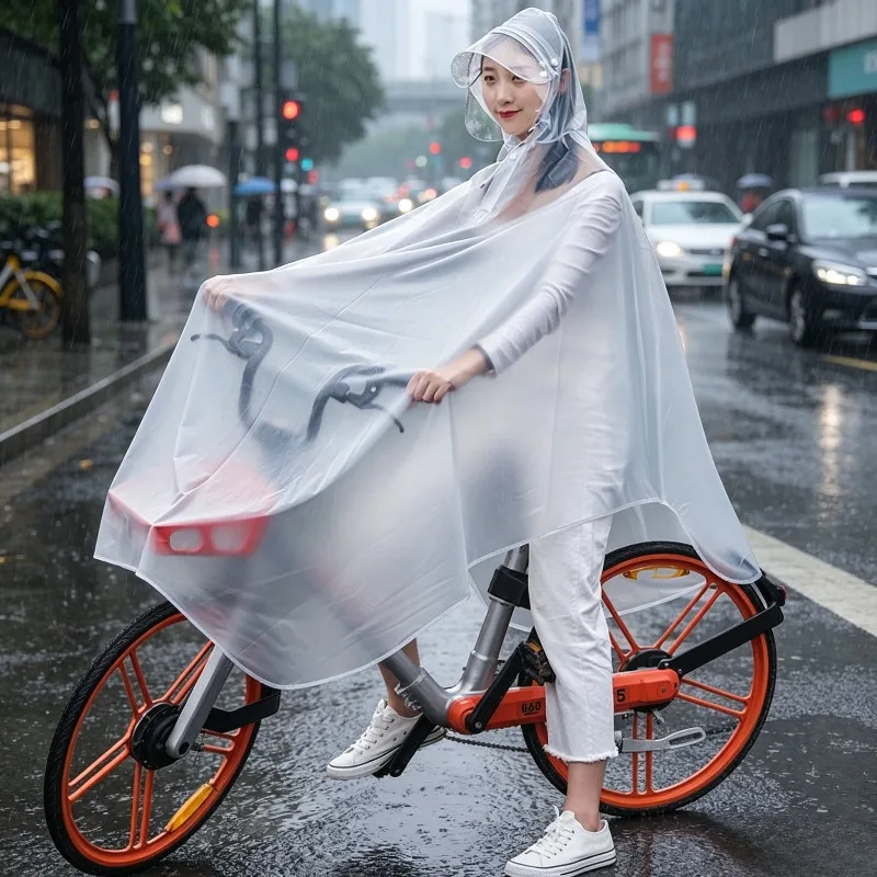 Матовый прозрачный дождевик из ПВХ для велосипедистов 3XL, утолщенное пончо для одного человека для езды на велосипеде на открытом воздухе
Матовый прозрачный дождевик из ПВХ для велосипедистов 3XL, утолщенное пончо для одного человека для езды на велосипеде на открытом воздухе