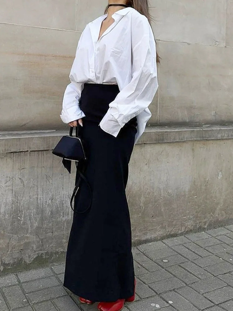 Новинка весны 2025 года, облегающая сумка на бедрах с высокой талией, перетягивающаяся юбка средней длины, черное длинное платье для женщин
Новинка весны 2025 года, облегающая сумка на бедрах с высокой талией, перетягивающаяся юбка средней длины, черное длинное платье для женщин