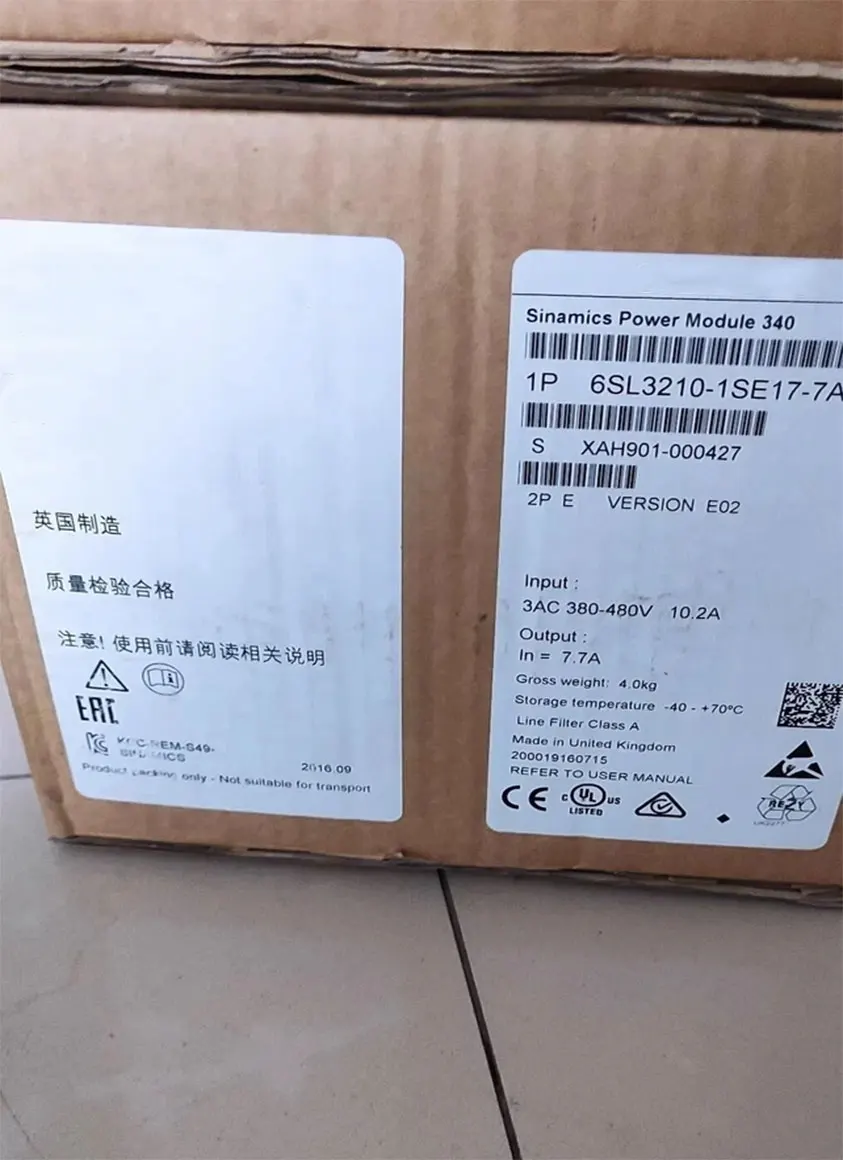 Brand New 6SL3210-1SE17-7UA0 6SL3210-1SE17-7AA0 6SL3 210-1SE17-7UA0 6SL3 210-1SE17-7AA0 Warrently One-year
Brand New 6SL3210-1SE17-7UA0 6SL3210-1SE17-7AA0 6SL3 210-1SE17-7UA0 6SL3 210-1SE17-7AA0 Warrently One-year