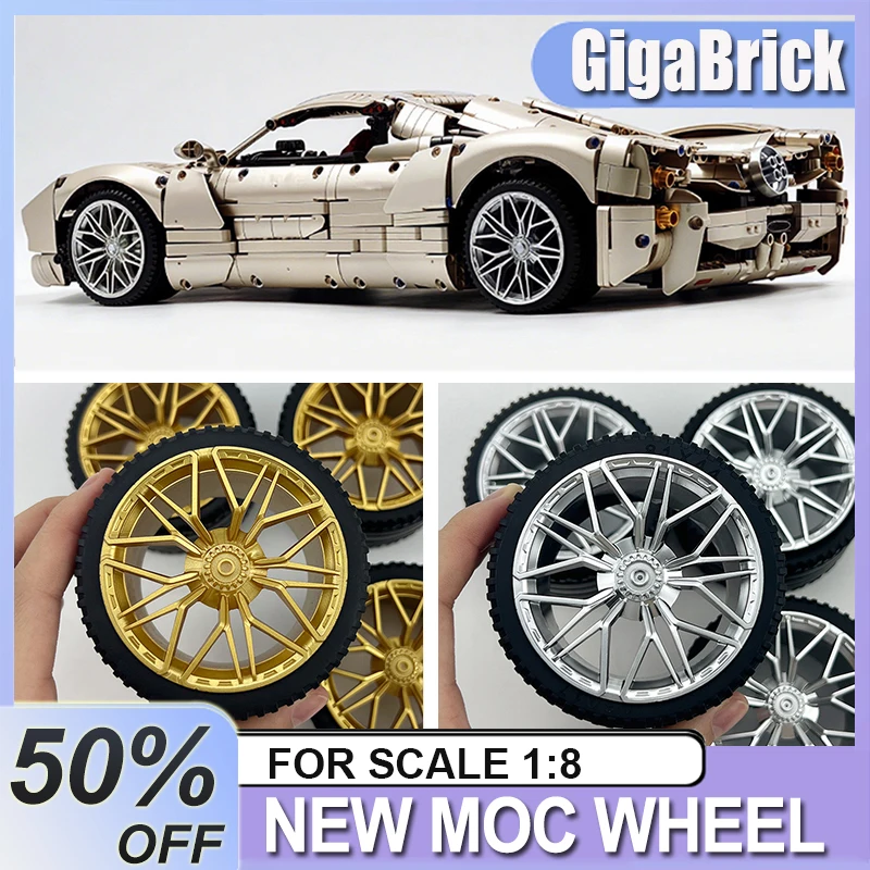 New Block Accessories Wheel Hub 68577 Red Golden Plating Hub Compatible Scale 1:8 Car 42083 42056 42115 Building Blocks
New Block Accessories Wheel Hub 68577 Red Golden Plating Hub Compatible Scale 1:8 Car 42083 42056 42115 Building Blocks