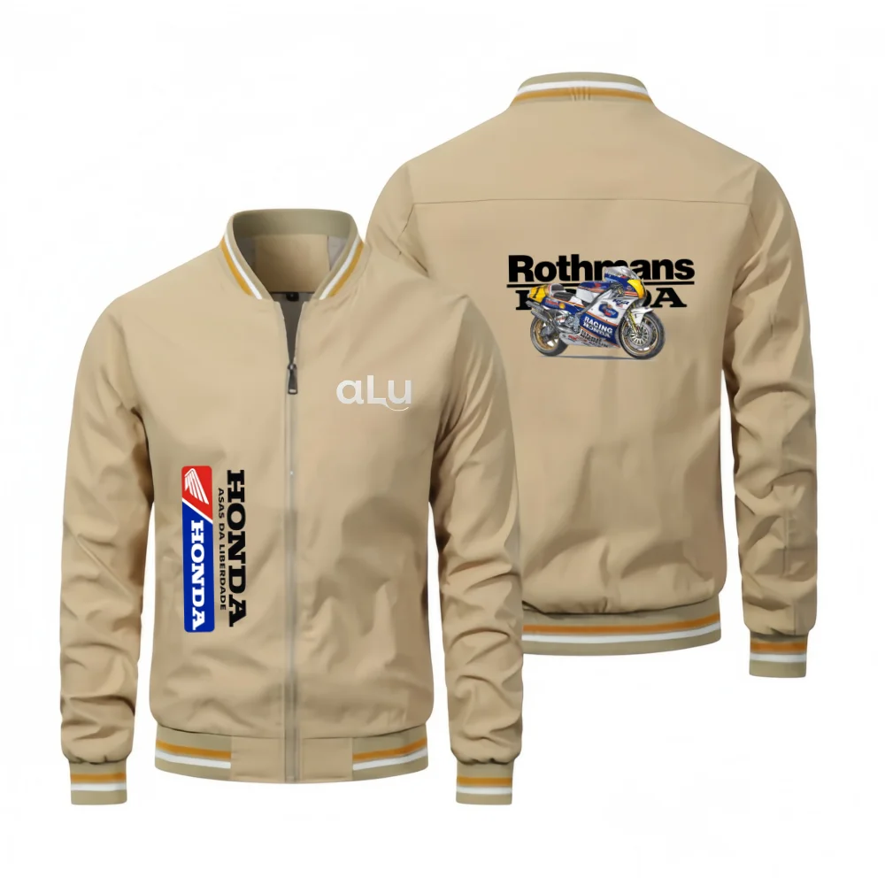 Y Men's Retro Honda Wing Printed Baseball Jacket Brand Racing Style Zipper Hoodie Suitable for Spring and Autumn Season Striped
Y Men's Retro Honda Wing Printed Baseball Jacket Brand Racing Style Zipper Hoodie Suitable for Spring and Autumn Season Striped