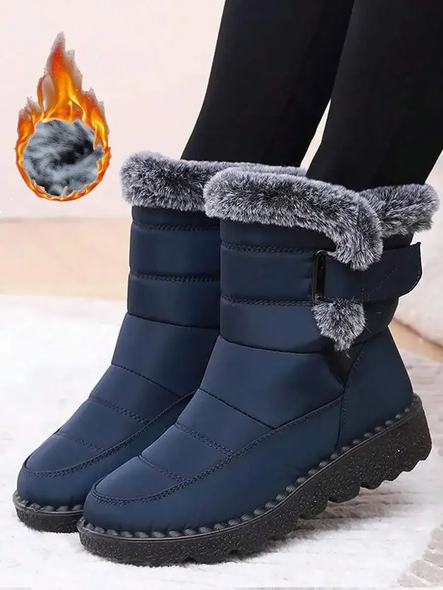 Womens Winter Snow Boots Thermal Lined Mid-Calf Flat Heel Round Toe Cold Resistant
Womens Winter Snow Boots Thermal Lined Mid-Calf Flat Heel Round Toe Cold Resistant