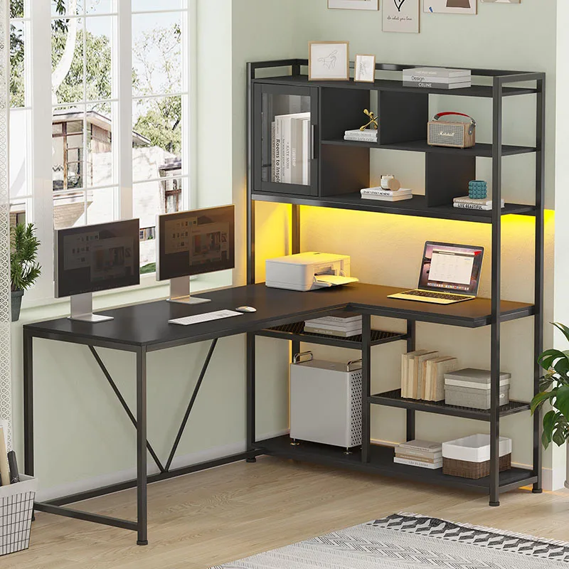 @#L-shaped Corner Home with LED Lights Desk Hutch Integrated Office Desk Sub
@#L-shaped Corner Home with LED Lights Desk Hutch Integrated Office Desk Sub