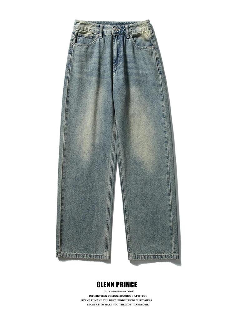 Мужские джинсы в американском ретро-стиле, прямые, синие, повседневные, длинные брюки, весенняя коллекция, модные, универсальные, в пол
Мужские джинсы в американском ретро-стиле, прямые, синие, повседневные, длинные брюки, весенняя коллекция, модные, универсальные, в пол