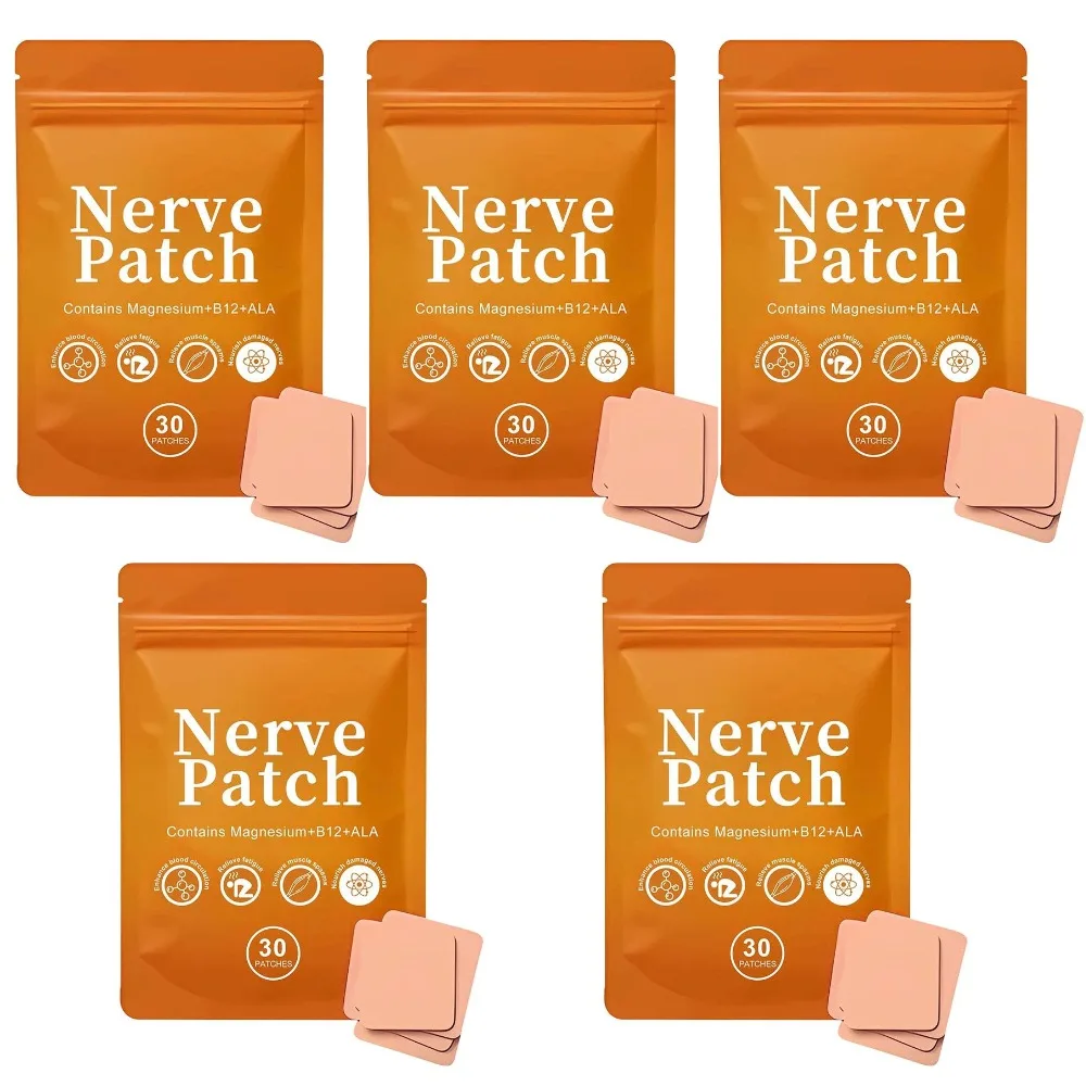 30pcs Nerve Soothing Patch - Natural Herbal Ingredients with Magnesium+B12+ALA for Calming & Deep Sleep
30pcs Nerve Soothing Patch - Natural Herbal Ingredients with Magnesium+B12+ALA for Calming & Deep Sleep