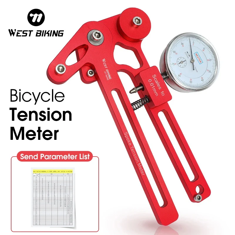 WEST BIKING Bicycle Spoke Tension Tester Bike Tension Meter Electronic Precision Spokes Checker Wheel Builders Repair Tool
WEST BIKING Bicycle Spoke Tension Tester Bike Tension Meter Electronic Precision Spokes Checker Wheel Builders Repair Tool