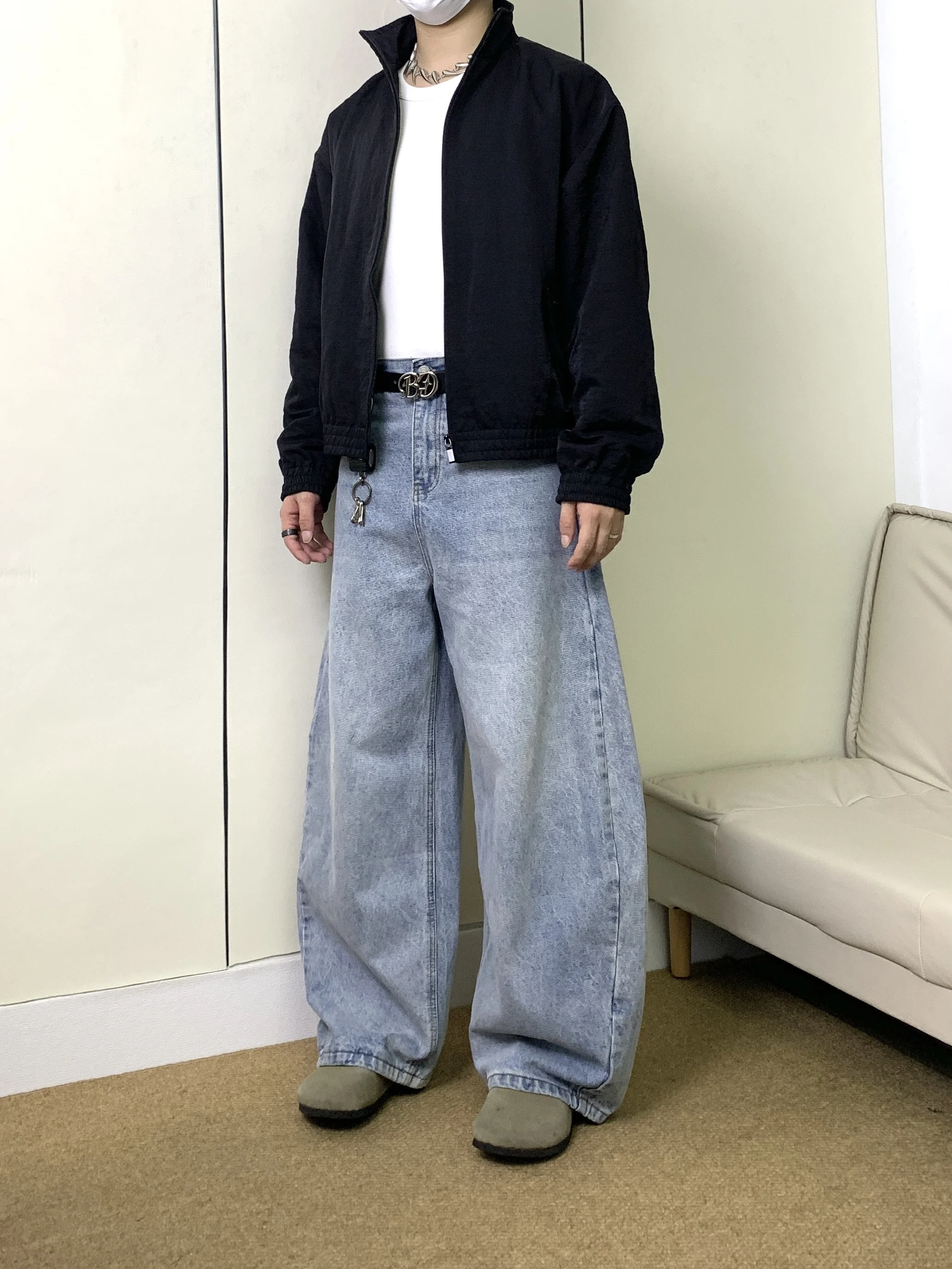 Classic American Waed Denim Jeans Loose Casual Men's Straight Leg Cotton Blend Vintage Sle Everyday Wear
Classic American Waed Denim Jeans Loose Casual Men's Straight Leg Cotton Blend Vintage Sle Everyday Wear