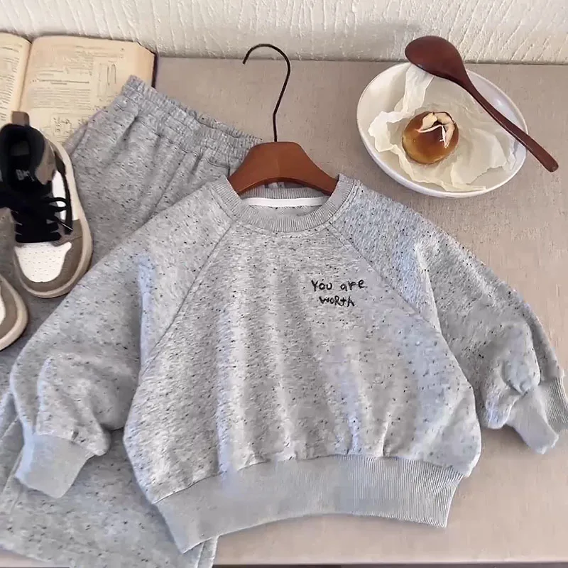 MILANCEL Autumn Children Hoodie Set 2-6T Dots Letter Girls Pullover + Wide Leg Pants Korean Version Loose Kids Outfit 2PCS
MILANCEL Autumn Children Hoodie Set 2-6T Dots Letter Girls Pullover + Wide Leg Pants Korean Version Loose Kids Outfit 2PCS