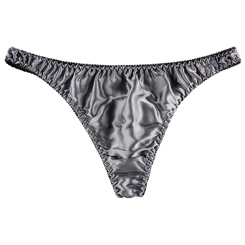 Men's Fashion Low-rise Sexy Solid Color Oily Shiny Soft Thong Breathable Silk Mens Sexy Underwearr Stretch Summer Men's Panties
Men's Fashion Low-rise Sexy Solid Color Oily Shiny Soft Thong Breathable Silk Mens Sexy Underwearr Stretch Summer Men's Panties