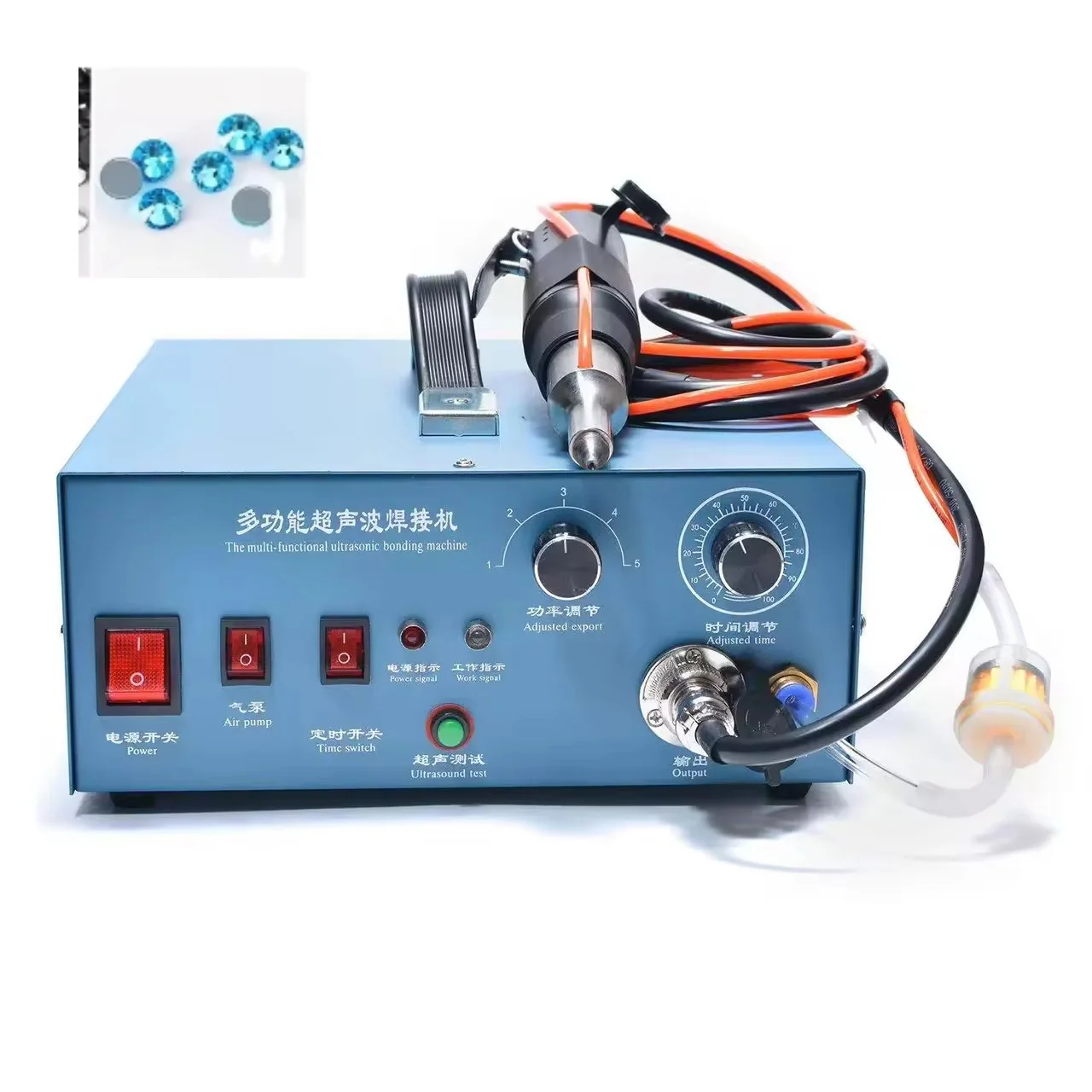 High Quality 110v-220v Wholesale Price Ultrasonic Rhinestone Setting Machine Hot Fix Setting Machine
High Quality 110v-220v Wholesale Price Ultrasonic Rhinestone Setting Machine Hot Fix Setting Machine