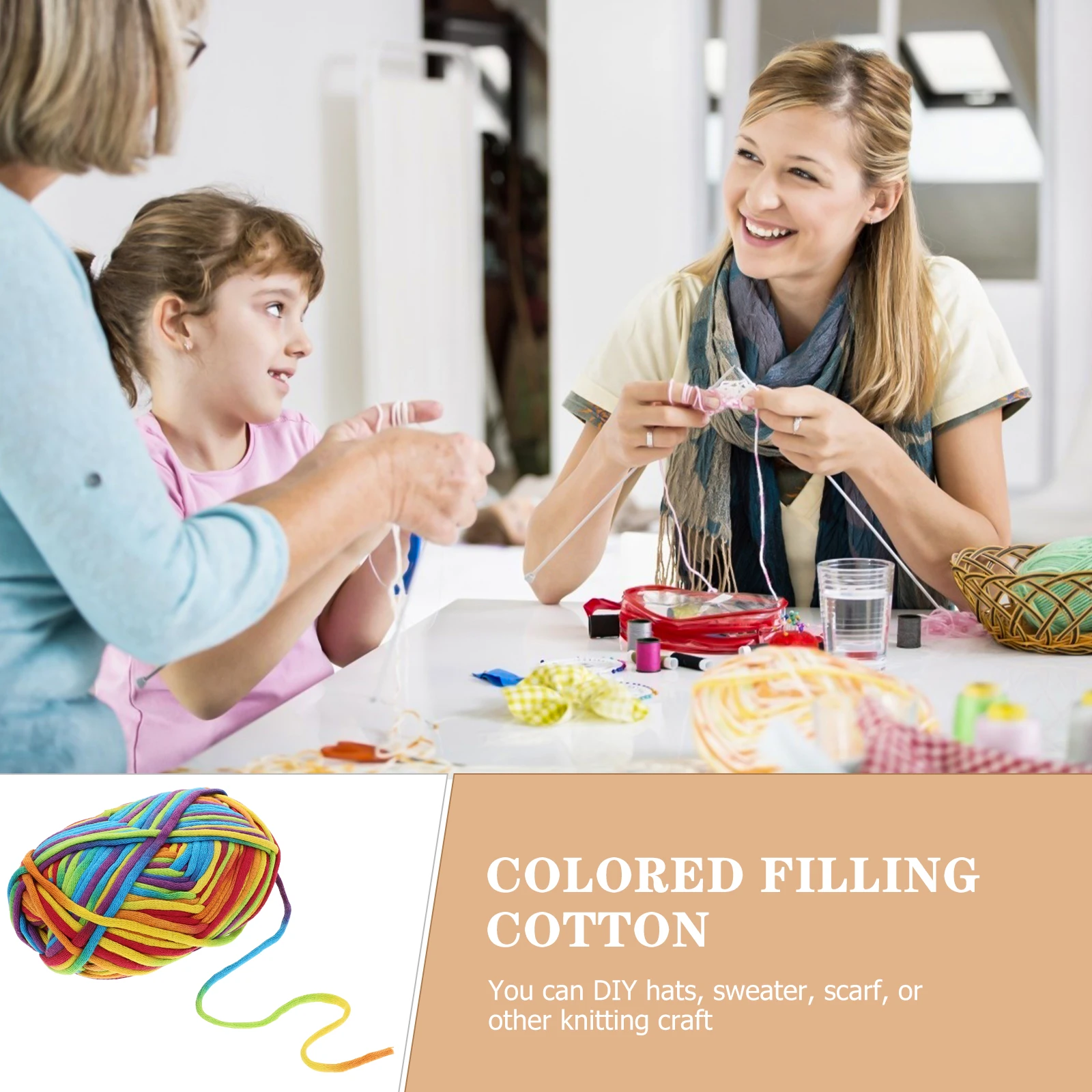 2 Pcs Yarn Scarf Multicolored Crochet Cotton Soft Variegated Knitting DIY Accessories Replaceable Knitting Yarn Household
2 Pcs Yarn Scarf Multicolored Crochet Cotton Soft Variegated Knitting DIY Accessories Replaceable Knitting Yarn Household