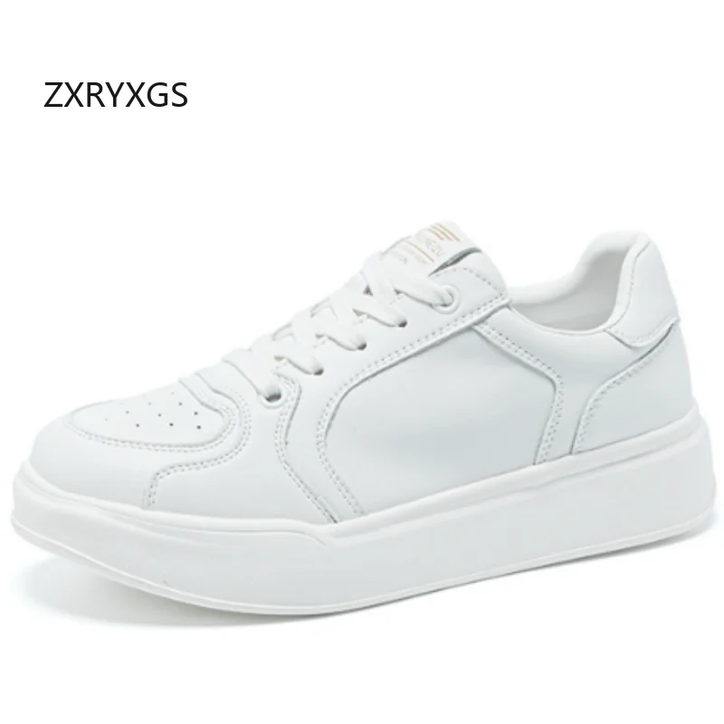 ZXRYXGS 2026 New Spring Genuine Leather White Sneakers Flat Soft Sole Comfortable Shoes Casual Sneakers Women's Travel Shoes
ZXRYXGS 2026 New Spring Genuine Leather White Sneakers Flat Soft Sole Comfortable Shoes Casual Sneakers Women's Travel Shoes