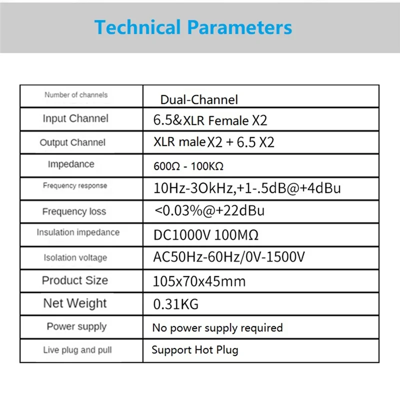 Pro G202 Noise Canceller Dual-Channel 6.5 XLR Audio Isolator Current Sound Noise Mixer Microphone Common Ground Filter
Pro G202 Noise Canceller Dual-Channel 6.5 XLR Audio Isolator Current Sound Noise Mixer Microphone Common Ground Filter