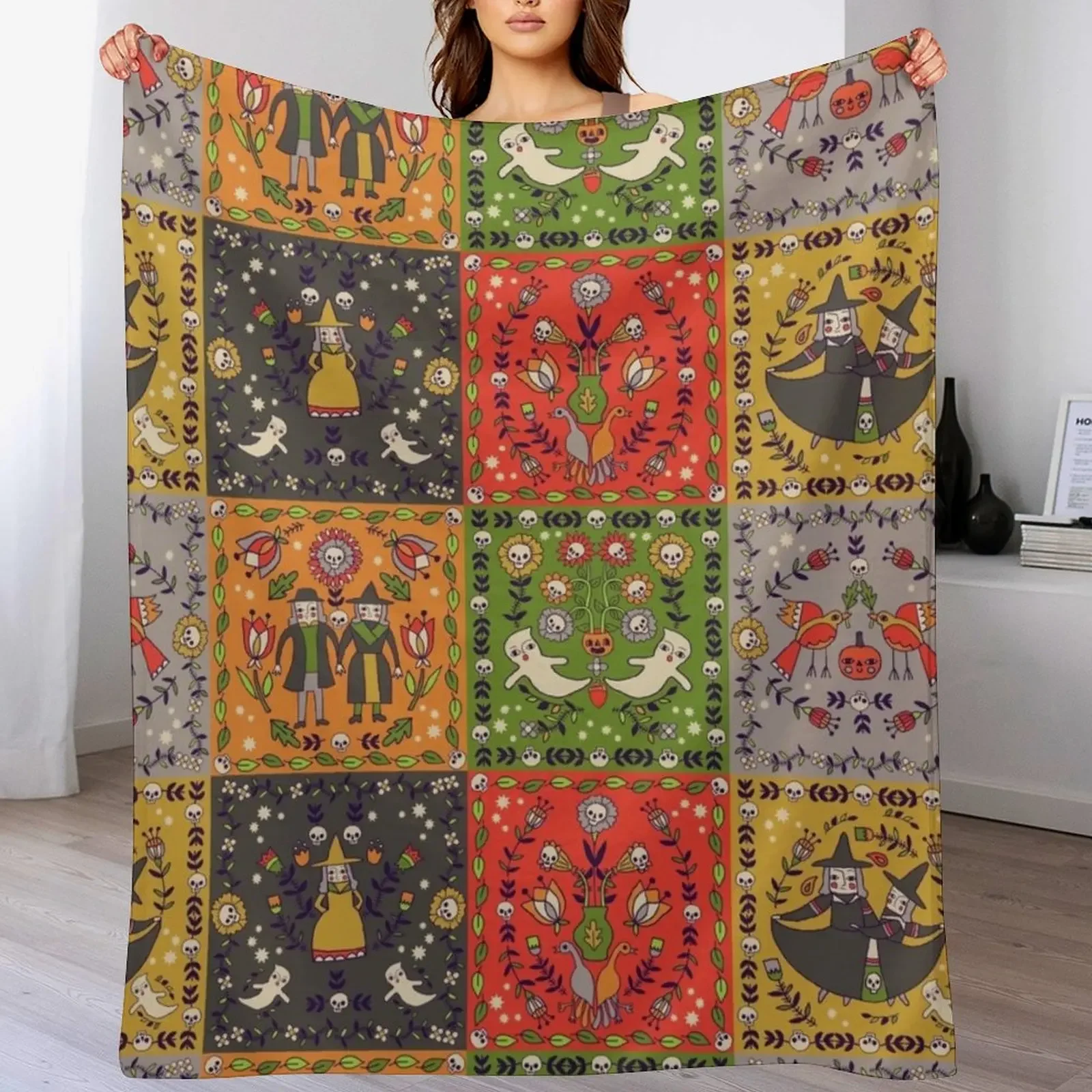 Dutch Squares Throw Blanket Stain Resistant Cozy Warm Blanket
Dutch Squares Throw Blanket Stain Resistant Cozy Warm Blanket