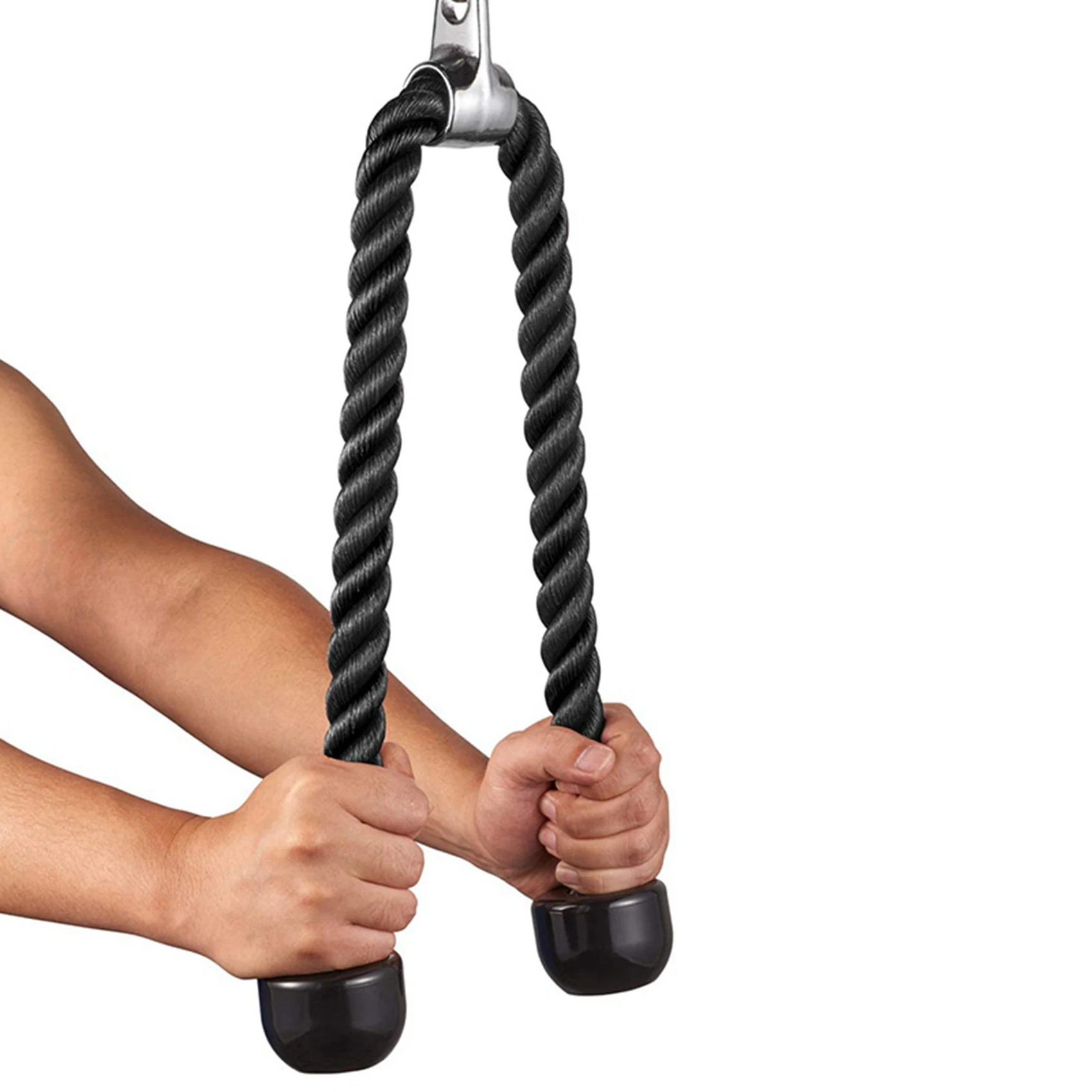 A64T-1Set Tricep Pull Down Rope 36 Inches With Snap Hook & 4X Resistance Bands Door Anchor Gym Fitness Door Attachment
A64T-1Set Tricep Pull Down Rope 36 Inches With Snap Hook & 4X Resistance Bands Door Anchor Gym Fitness Door Attachment