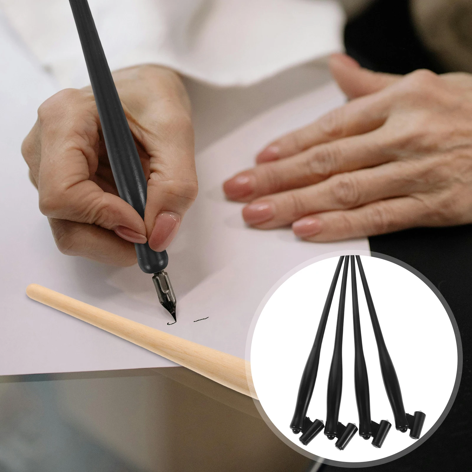 4pcs Dip Pen Holder Lightweight Smooth Ink Flow For Calligraphy Drawing Painting Writing Long Sessions Versatile Application 
4pcs Dip Pen Holder Lightweight Smooth Ink Flow For Calligraphy Drawing Painting Writing Long Sessions Versatile Application