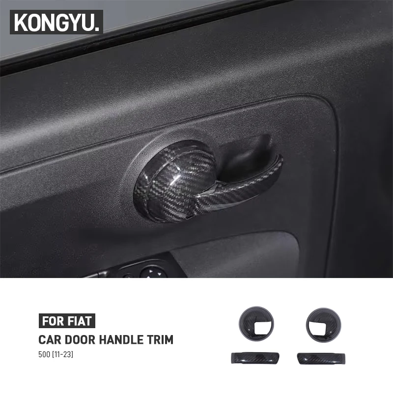 Real Carbon Fiber For Fiat 500 2011-2023 Car Inner Door Handle Switch Trim Cover Decoration Sticker Interior Accessories
Real Carbon Fiber For Fiat 500 2011-2023 Car Inner Door Handle Switch Trim Cover Decoration Sticker Interior Accessories