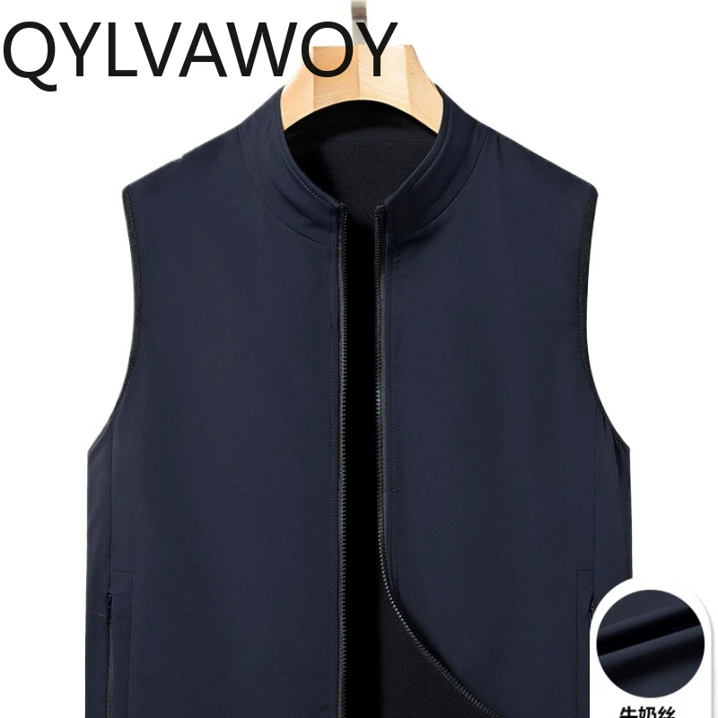 QYLVAWOY, осенний новый молочный шелковый мужской жилет, легкий жилет, верхняя одежда, повседневный топ для тату, дышащий, удобный LJ2678
QYLVAWOY, осенний новый молочный шелковый мужской жилет, легкий жилет, верхняя одежда, повседневный топ для тату, дышащий, удобный LJ2678