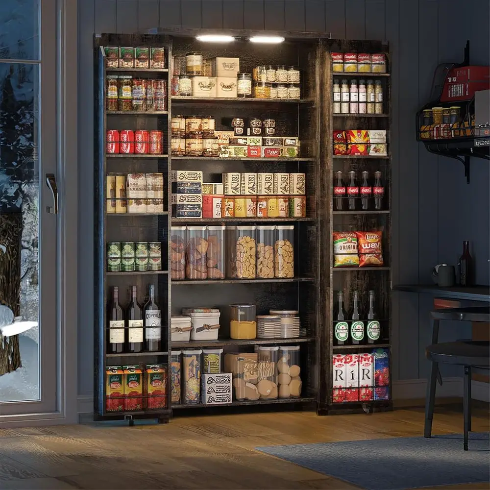 72 Кухонный шкаф в деревенском коричневом стиле с высоким подлокотником и 2 дверцами сарая и регулируемыми полками для столовой или гостиной
72 Кухонный шкаф в деревенском коричневом стиле с высоким подлокотником и 2 дверцами сарая и регулируемыми полками для столовой или гостиной