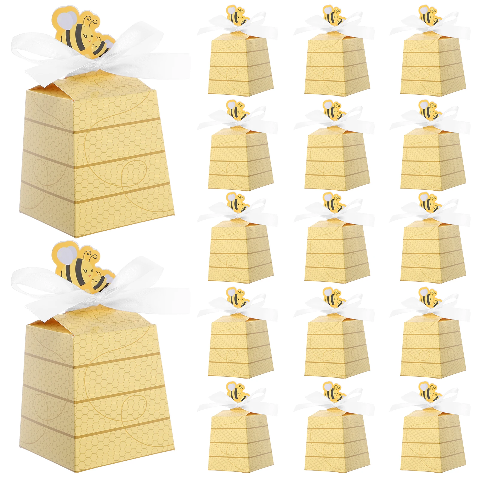 25 Pcs Candy Box Gift Bag Birthday Souvenirs Little Bee Shaped Box Paper Favor Bowknot Packaging For Party Favors Wedding
25 Pcs Candy Box Gift Bag Birthday Souvenirs Little Bee Shaped Box Paper Favor Bowknot Packaging For Party Favors Wedding
