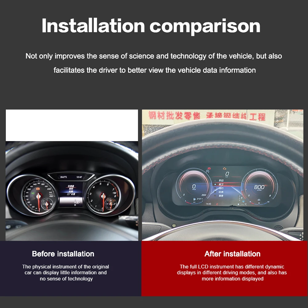 For Mercedes Benz GLA 2015~2019 Carplay Dashboard Instrument Display Speedometer meter Virtual LCD Instrument Cluster Cockpit
For Mercedes Benz GLA 2015~2019 Carplay Dashboard Instrument Display Speedometer meter Virtual LCD Instrument Cluster Cockpit