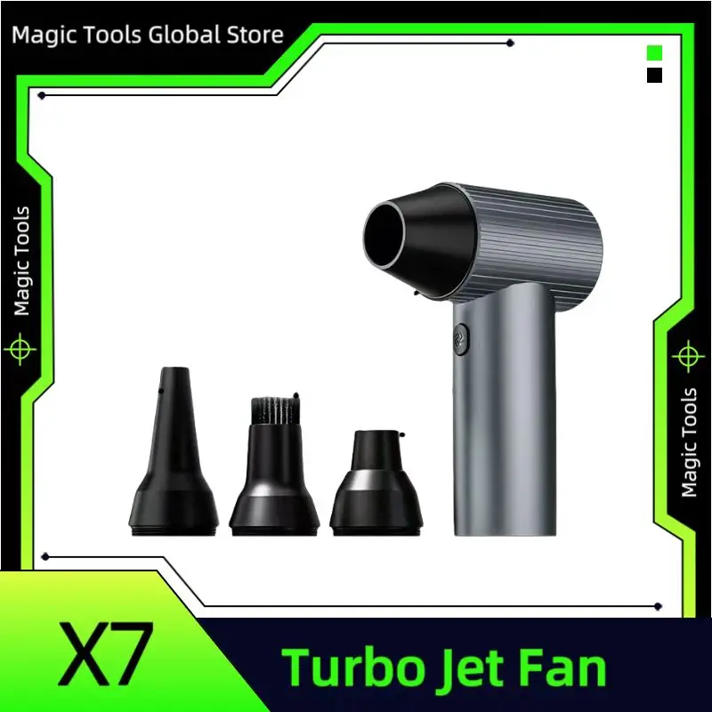 X7 Turbo Jet Fan with 40mm Brushless Motor, 500g Thrust - High-Power Handheld Blower for Car & Home Cleaning
X7 Turbo Jet Fan with 40mm Brushless Motor, 500g Thrust - High-Power Handheld Blower for Car & Home Cleaning