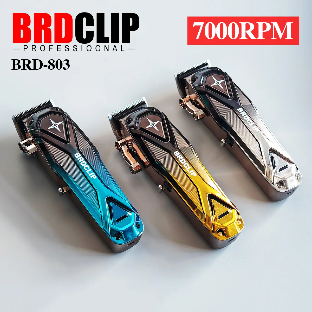 BRDCLIP 803, профессиональная машинка для стрижки волос, электрический триммер с лезвием FADE, машины для стрижки волос для мужчин, парикмахерской 
BRDCLIP 803, профессиональная машинка для стрижки волос, электрический триммер с лезвием FADE, машины для стрижки волос для мужчин, парикмахерской