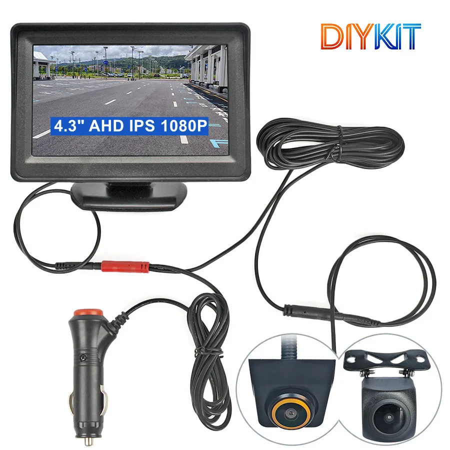 DIYKIT 1920x1080 4.3inch AHD IPS Rear View Car Monitor Vehicle Reverse Backup Starlight Car Camera Video Parking System
DIYKIT 1920x1080 4.3inch AHD IPS Rear View Car Monitor Vehicle Reverse Backup Starlight Car Camera Video Parking System