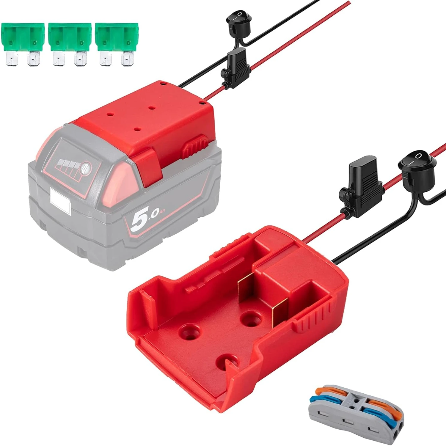 Мощный аккумуляторный разъем Milwaukee M18 18 В для робототехники и силовых колес — адаптер питания для док-станции с совместимым 12
Мощный аккумуляторный разъем Milwaukee M18 18 В для робототехники и силовых колес — адаптер питания для док-станции с совместимым 12