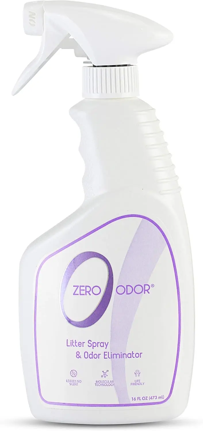 Litter Odor Eliminator - Permanently Eliminate Litter Odors with Best Patented Molecular Technology - Pet Safe & Works on All Types of Litter, 16oz (Over 400 Sprays)
Litter Odor Eliminator - Permanently Eliminate Litter Odors with Best Patented Molecular Technology - Pet Safe & Works on All Types of Litter, 16oz (Over 400 Sprays)