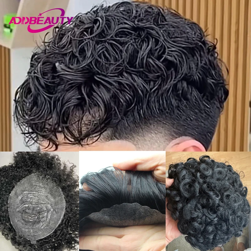 20mm Curly Human Hair Wigs for Men Thin Skin Male Toupee Human Hair Full PU 0.14cm Man's Wigs Capillary With Knots Natural Color
20mm Curly Human Hair Wigs for Men Thin Skin Male Toupee Human Hair Full PU 0.14cm Man's Wigs Capillary With Knots Natural Color