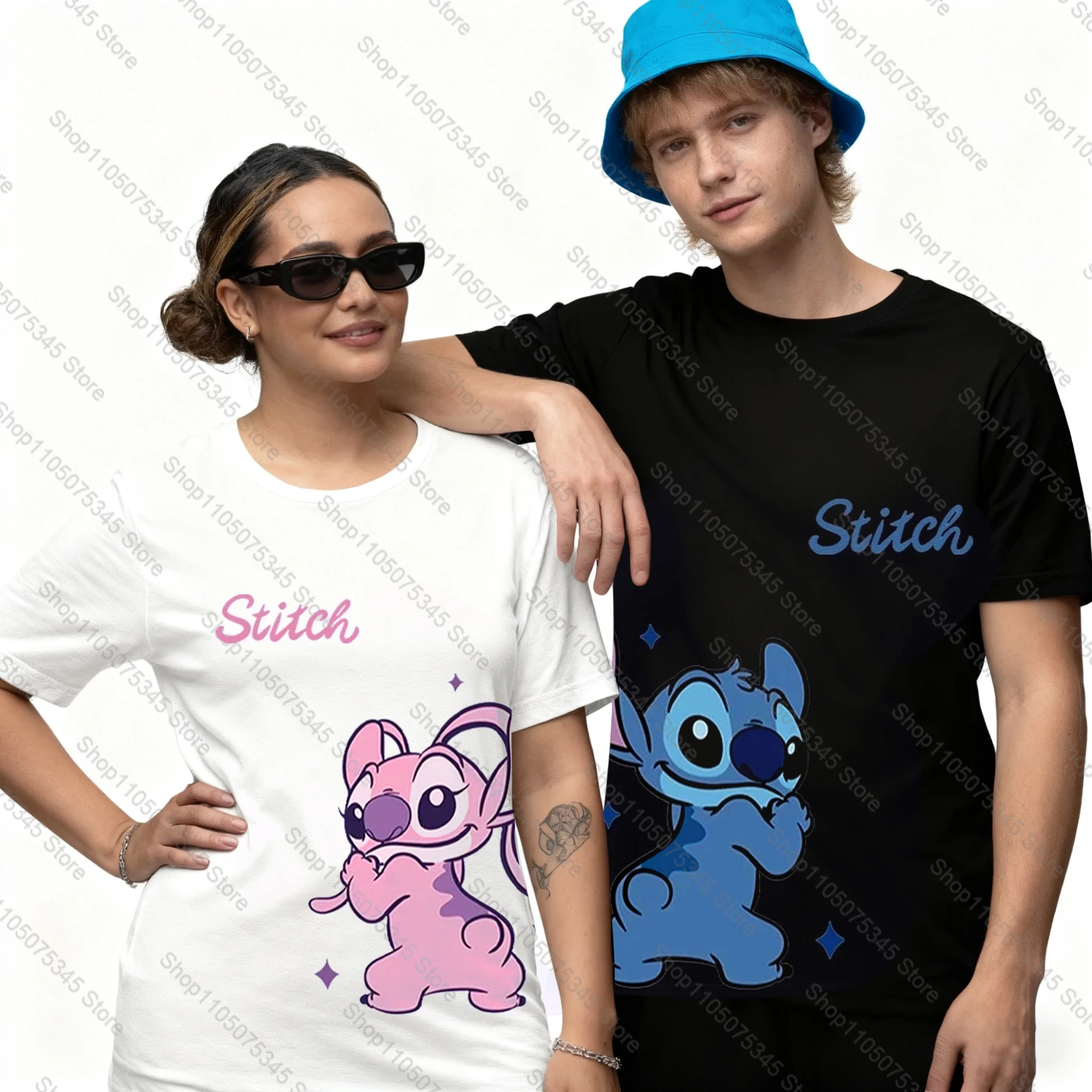 Милая женская и мужская футболка с рисунком Диснея и принтом ангела, летние повседневные универсальные топы, модная свободная одежда для пар
Милая женская и мужская футболка с рисунком Диснея и принтом ангела, летние повседневные универсальные топы, модная свободная одежда для пар