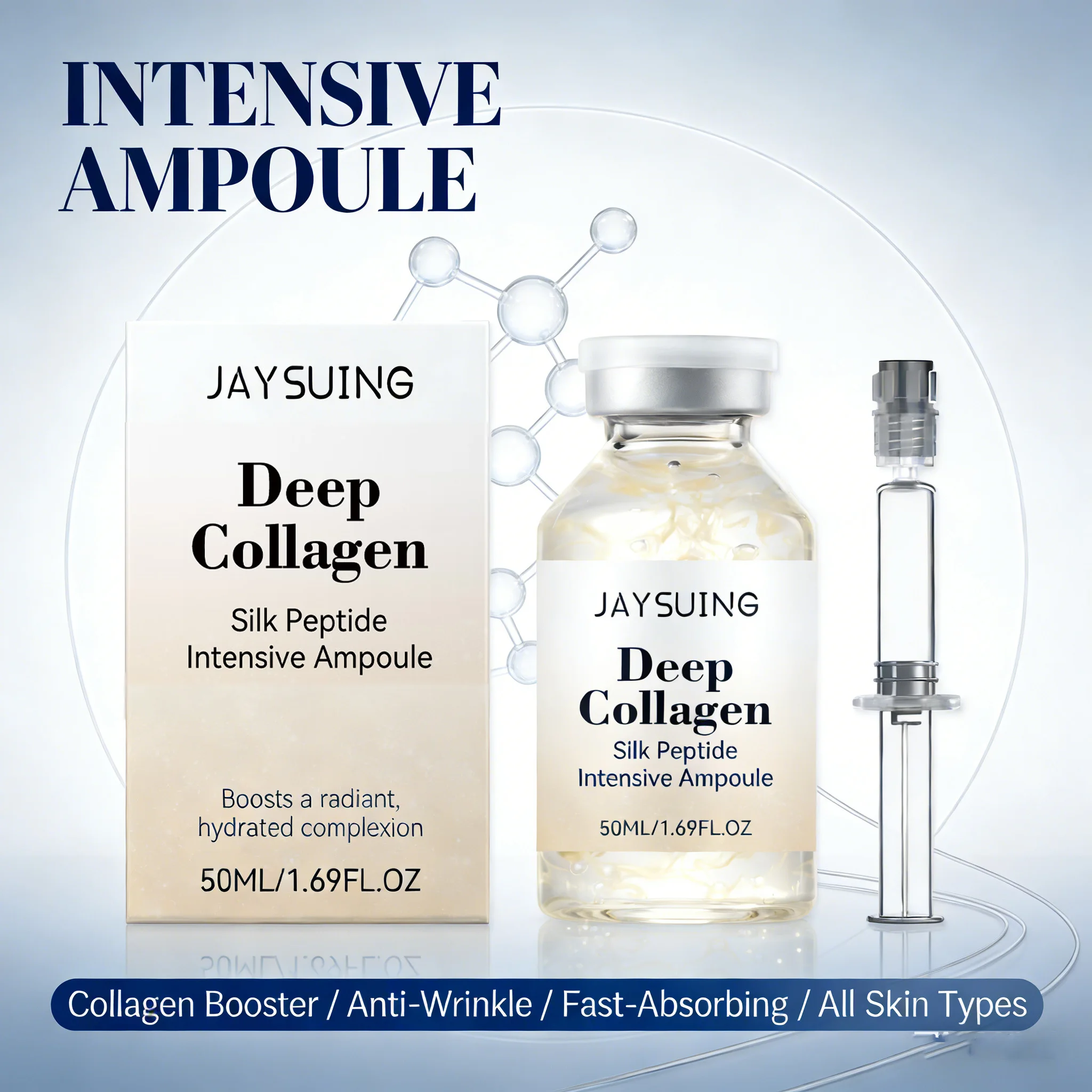 Collagen Silk Peptide Intensive Ampoule Lifting Tighten Skin Elasticity Booster Hydrating Anti-Wrinkle Firming Moisturizer Skin
Collagen Silk Peptide Intensive Ampoule Lifting Tighten Skin Elasticity Booster Hydrating Anti-Wrinkle Firming Moisturizer Skin