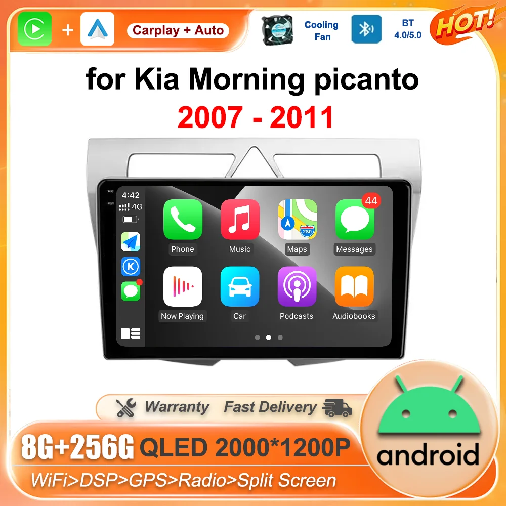 9 '' 4G Android OS GPS Navi for Kia Morning picanto 2007 - 2011 Head Unit Wireless Bluetooth Car Radio Multimedia Player Carplay
9 '' 4G Android OS GPS Navi for Kia Morning picanto 2007 - 2011 Head Unit Wireless Bluetooth Car Radio Multimedia Player Carplay