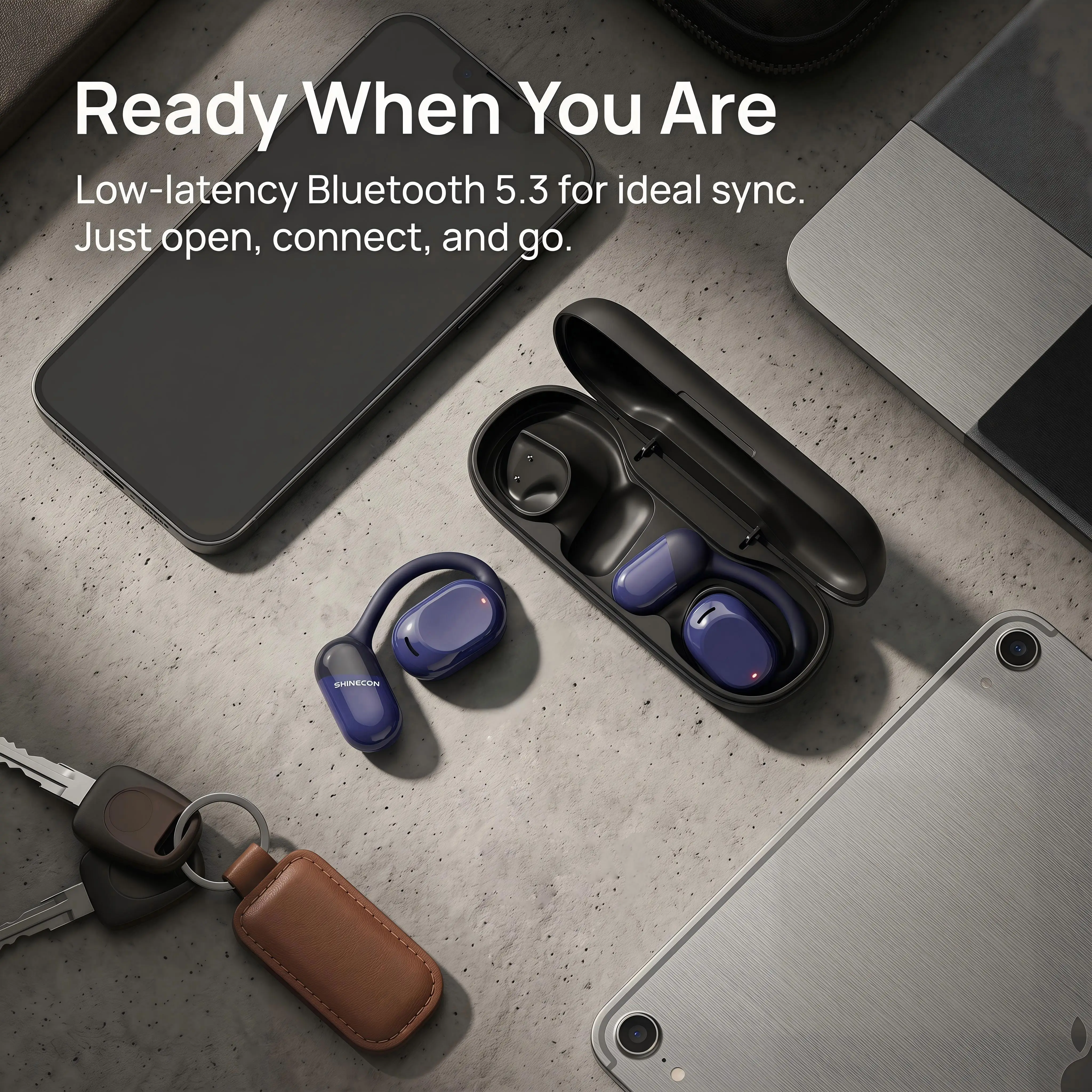 QH-010 Open Ear Bluetooth 5.3 Stereo Sports Wireless Headsets Touch Sports Earbuds for Running Powersports Outdoor Office
QH-010 Open Ear Bluetooth 5.3 Stereo Sports Wireless Headsets Touch Sports Earbuds for Running Powersports Outdoor Office