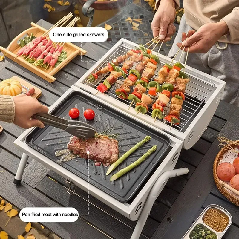 Portable Multifunctional Barbeque Stove Folding Dual Side BBQ Grill Barbecue Tools BBQ Accessories
Portable Multifunctional Barbeque Stove Folding Dual Side BBQ Grill Barbecue Tools BBQ Accessories