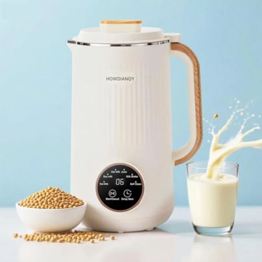 6-in-1 Nut Milk Maker Machine with Full-touch Panel Blender for Kitchen 32oz Automatic Plant-Based Beverage Maker for Soy Almon
6-in-1 Nut Milk Maker Machine with Full-touch Panel Blender for Kitchen 32oz Automatic Plant-Based Beverage Maker for Soy Almon