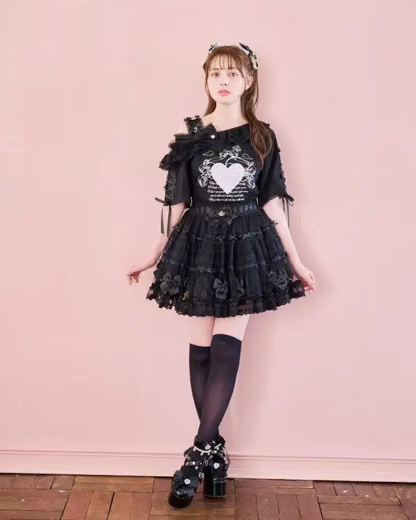 Girls Lolita Liz Skirt Summer Japanese Style Mass Production New Arrival Sweet Cute Women's High Waist Lace Short Skirts
Girls Lolita Liz Skirt Summer Japanese Style Mass Production New Arrival Sweet Cute Women's High Waist Lace Short Skirts