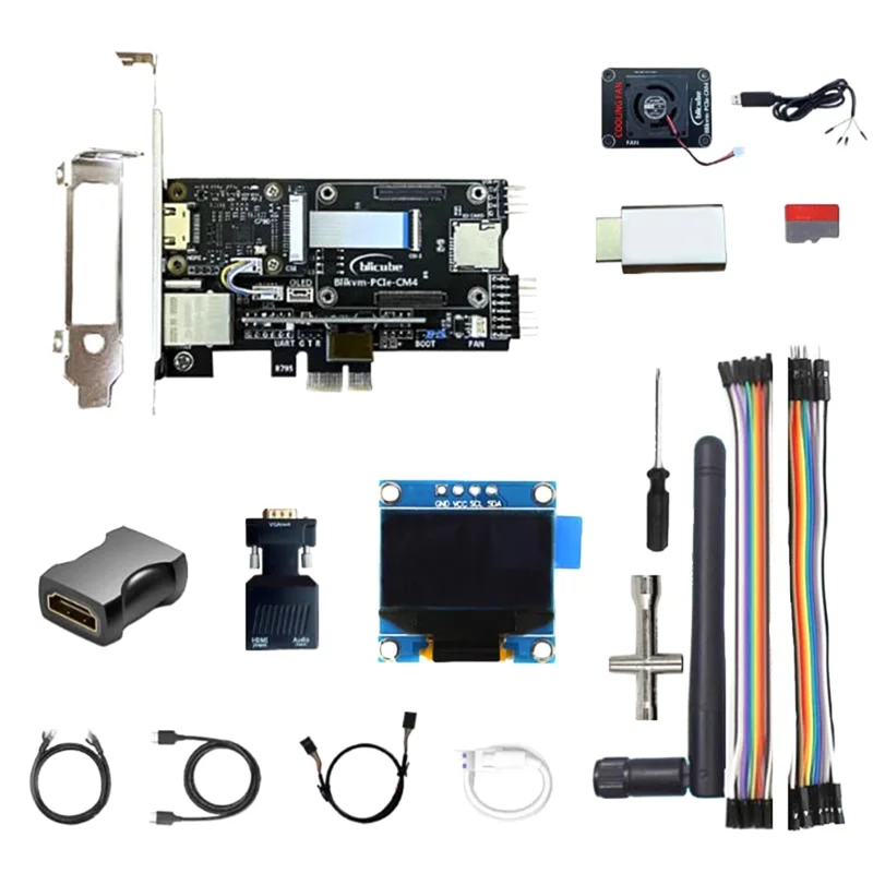 Blicube Blikvm Pcie "KVM Over IP" Remote Control For Raspberry Pi CM4 With POE -Compatible CSI Interface Durable
Blicube Blikvm Pcie "KVM Over IP" Remote Control For Raspberry Pi CM4 With POE -Compatible CSI Interface Durable